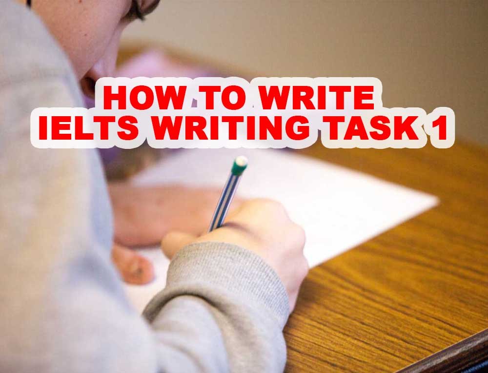 HOW TO WRITE IELTS WRITING TASK 1