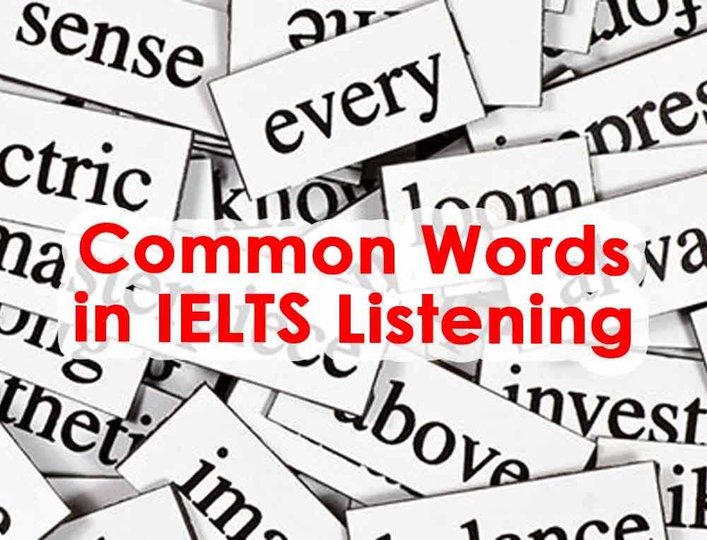 Common Words in IELTS Listening